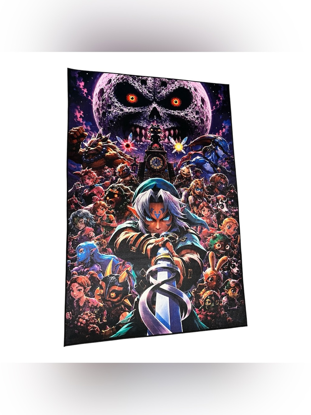 Legend of Zelda Majora's Mask Area Rug 4ft x 2.5ft
